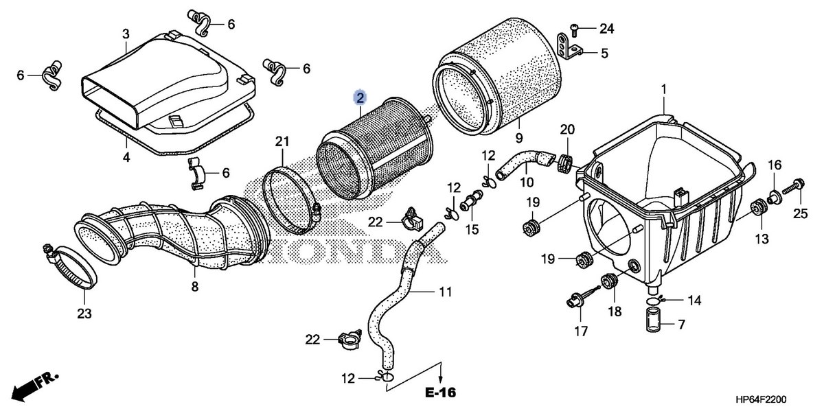 Honda OEM part 17211-HP6-A00