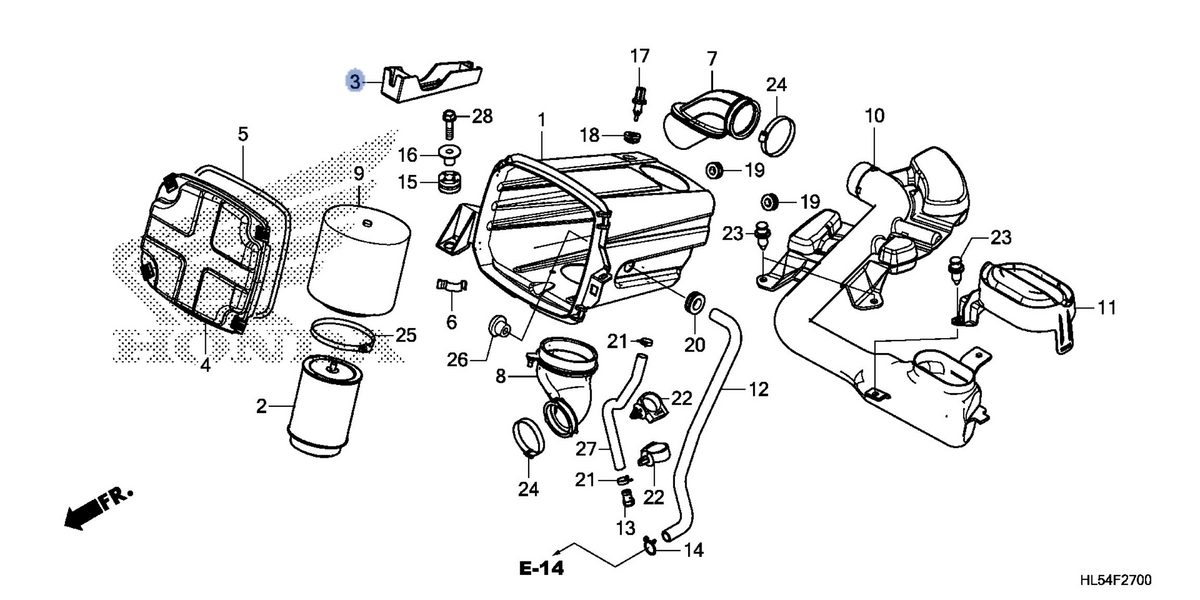 Honda OEM part 17212-HL5-A00