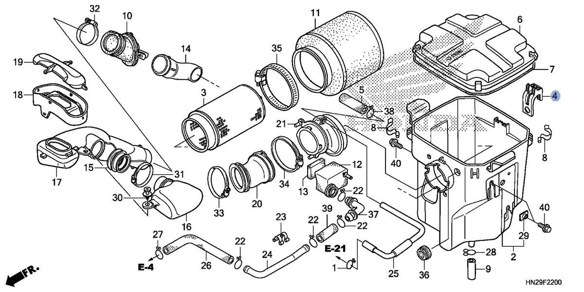 Honda OEM part 17212-HP0-A50
