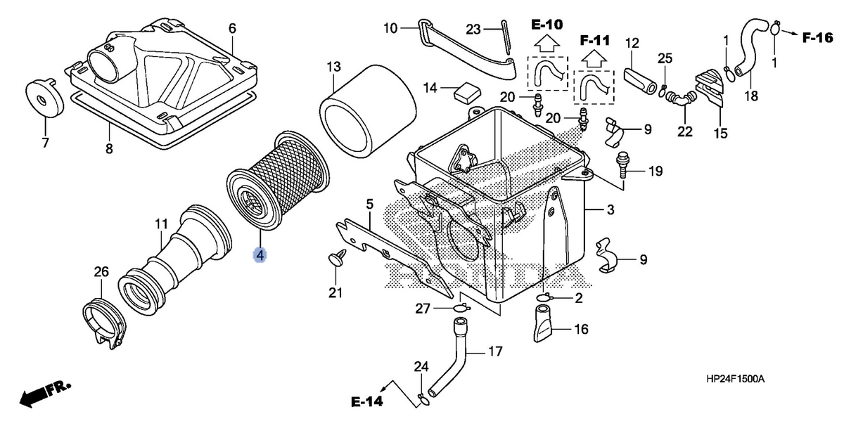 Honda OEM part 17212-HP2-670