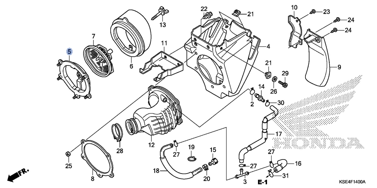 Honda OEM part 17212-KSE-000