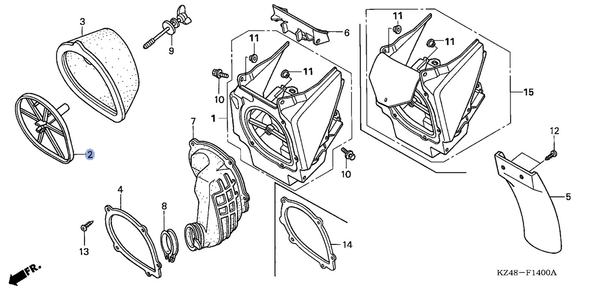 Honda OEM part 17212-KZ4-J42