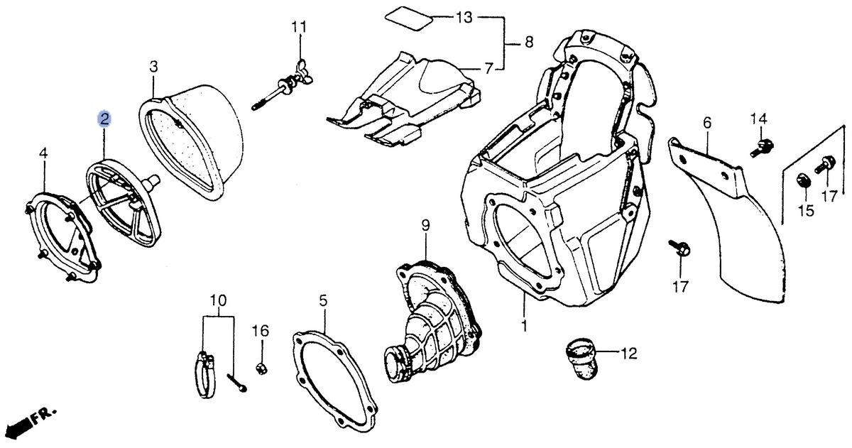 Honda OEM part 17212-MAC-740