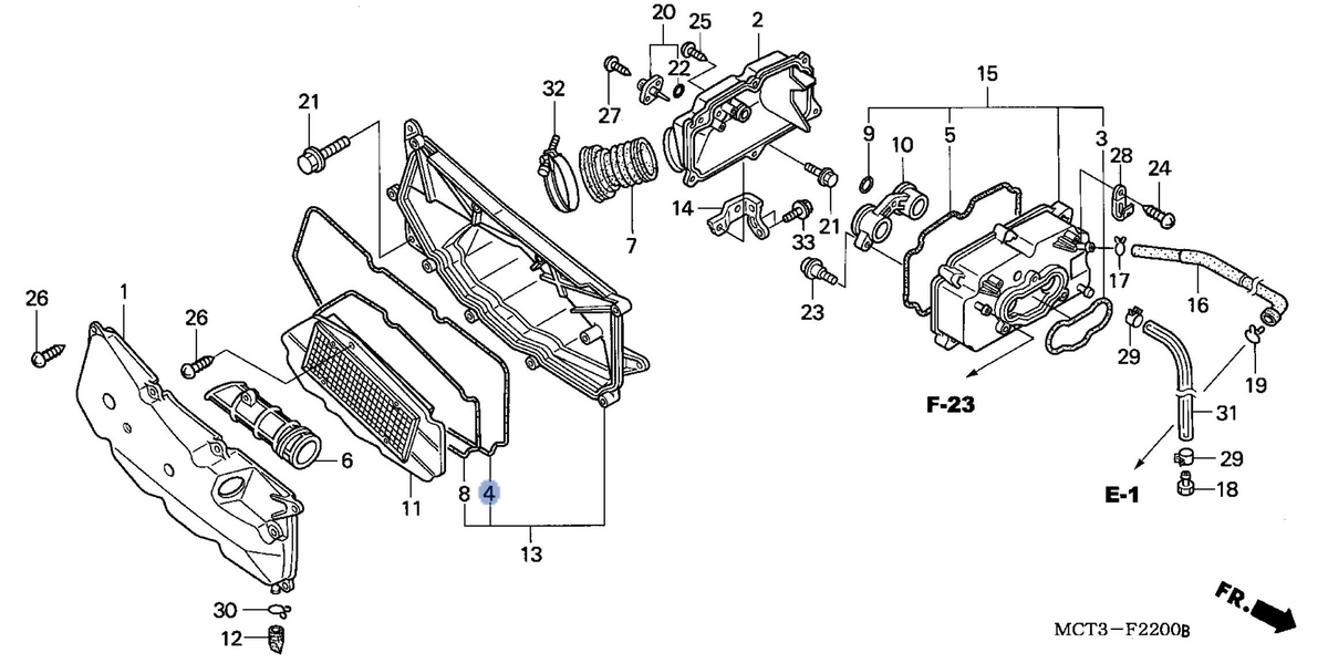 Honda OEM part 17212-MCT-000