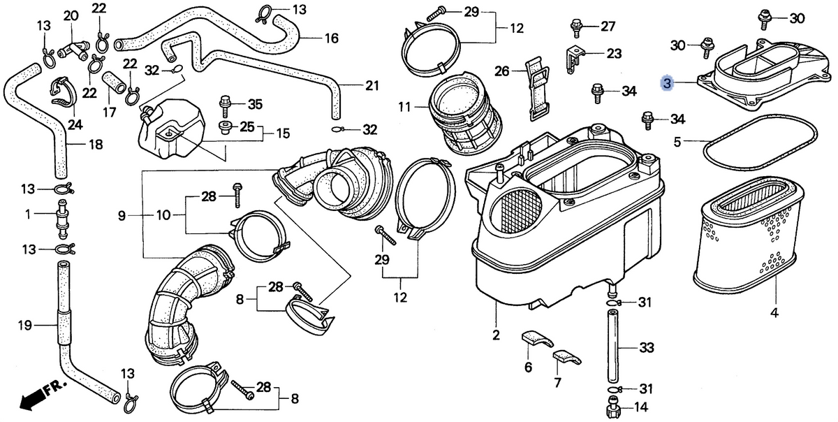 Honda OEM part 17212-MM8-010