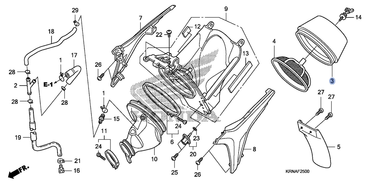 Honda OEM part 17213-MEN-A31