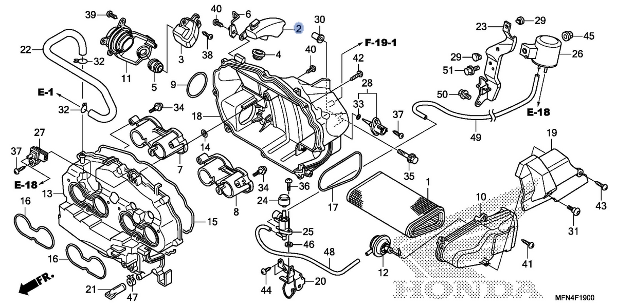 Honda OEM part 17213-MFG-D03