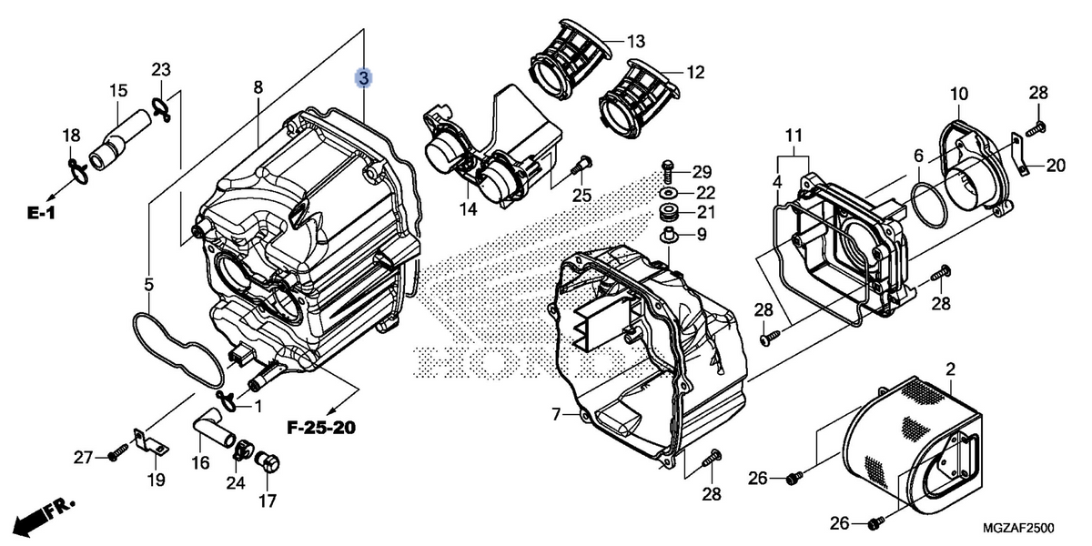 Honda OEM part 17213-MGZ-D00