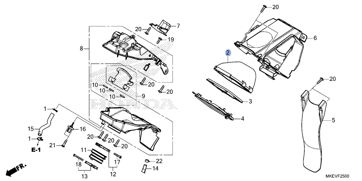 Honda OEM part 17213-MKE-B50