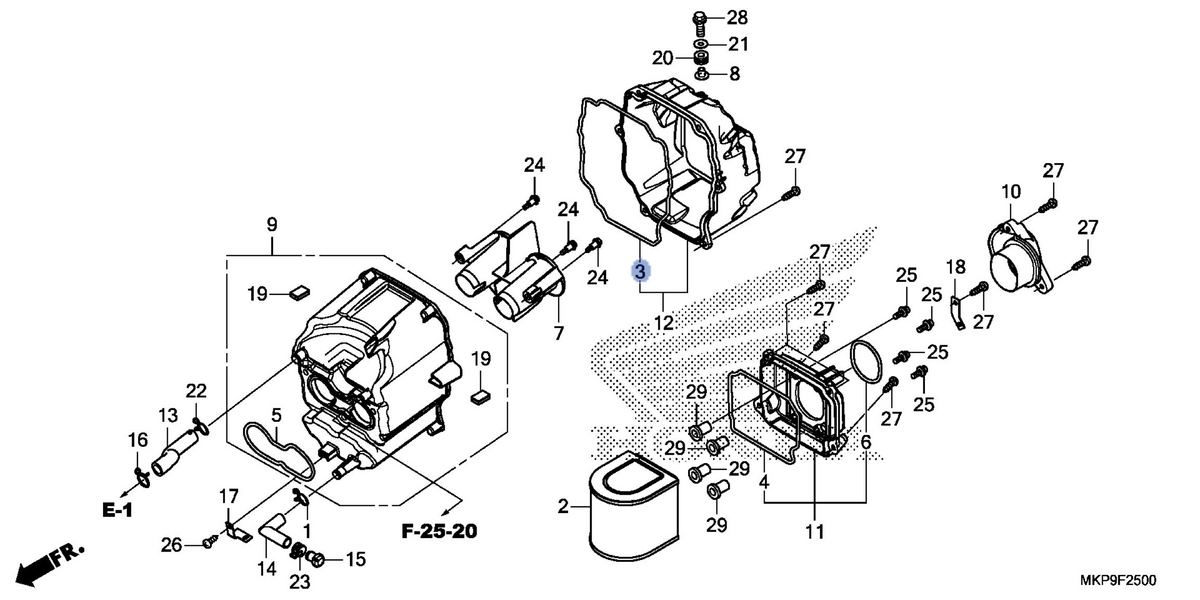 Honda OEM part 17213-MKP-J00