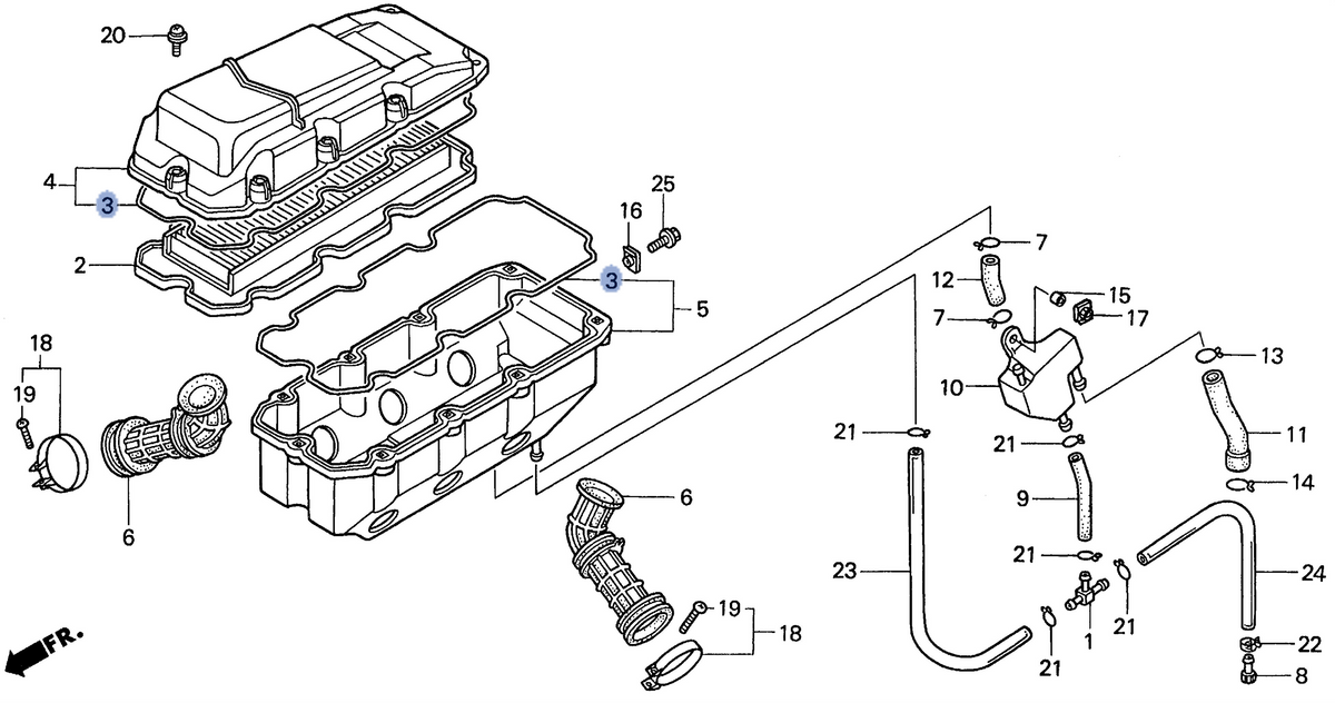 Honda OEM part 17213-MZ0-000