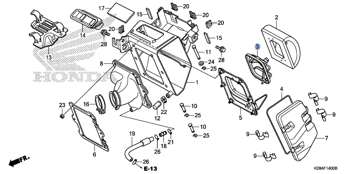 Honda OEM part 17214-K28-910