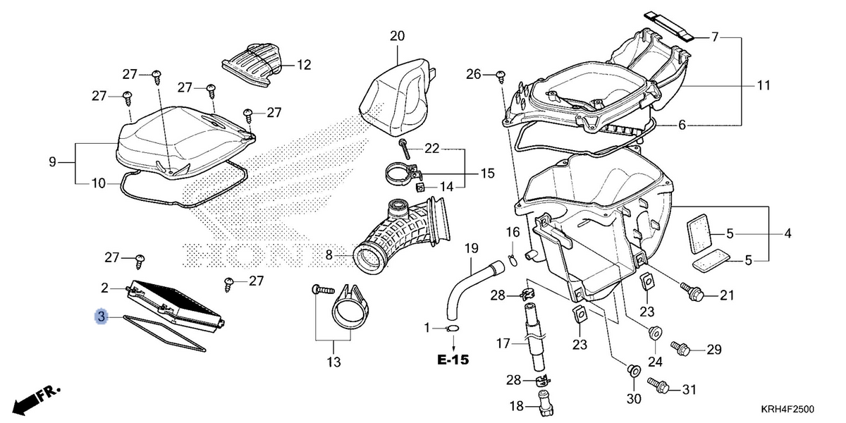 Honda OEM part 17214-KRH-780