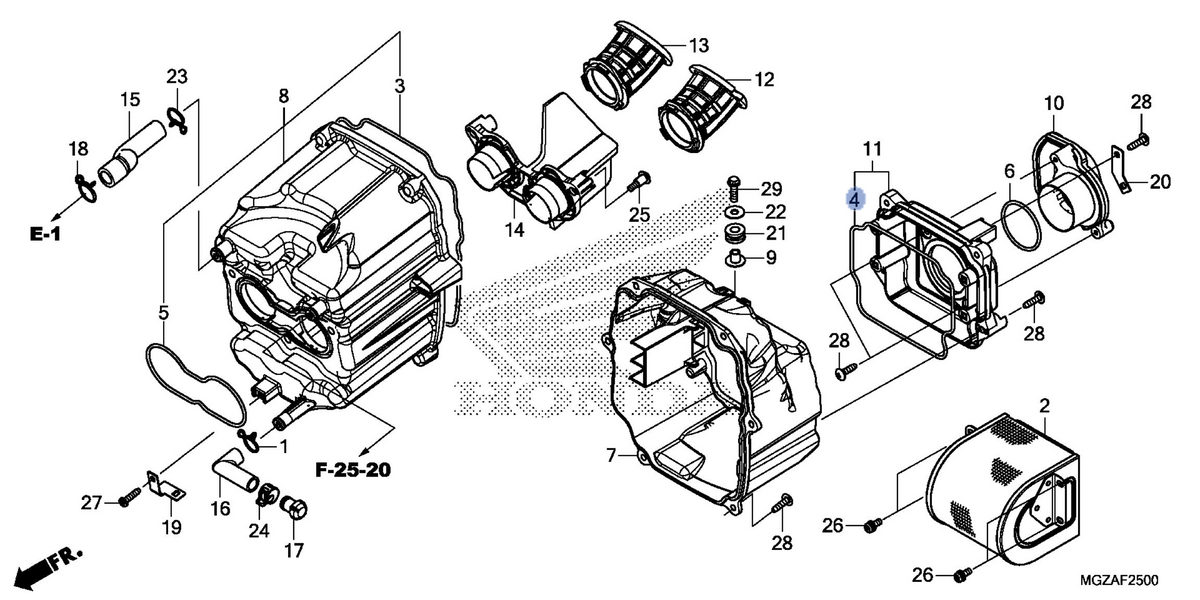 Honda OEM part 17214-MGZ-D00