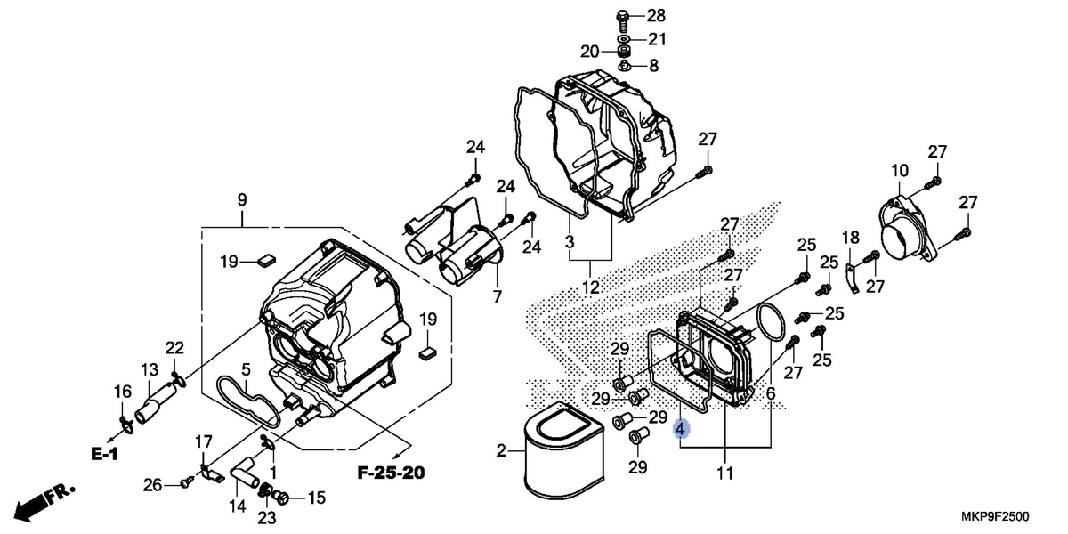 Honda OEM part 17214-MKP-J00