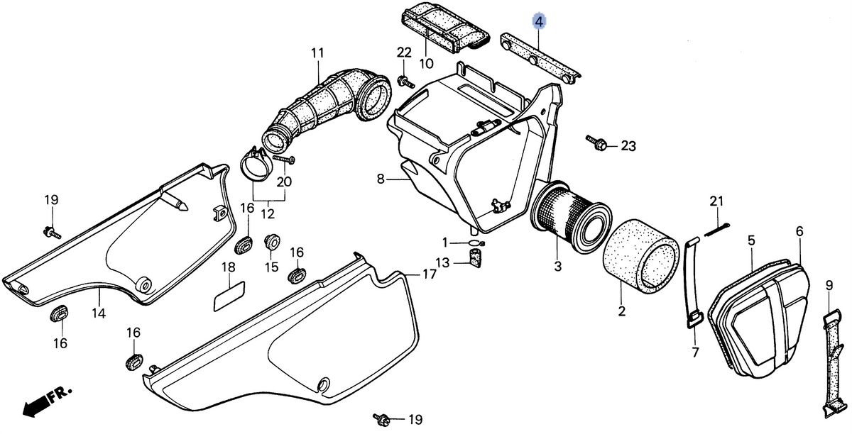 Honda OEM part 17215-GN1-000
