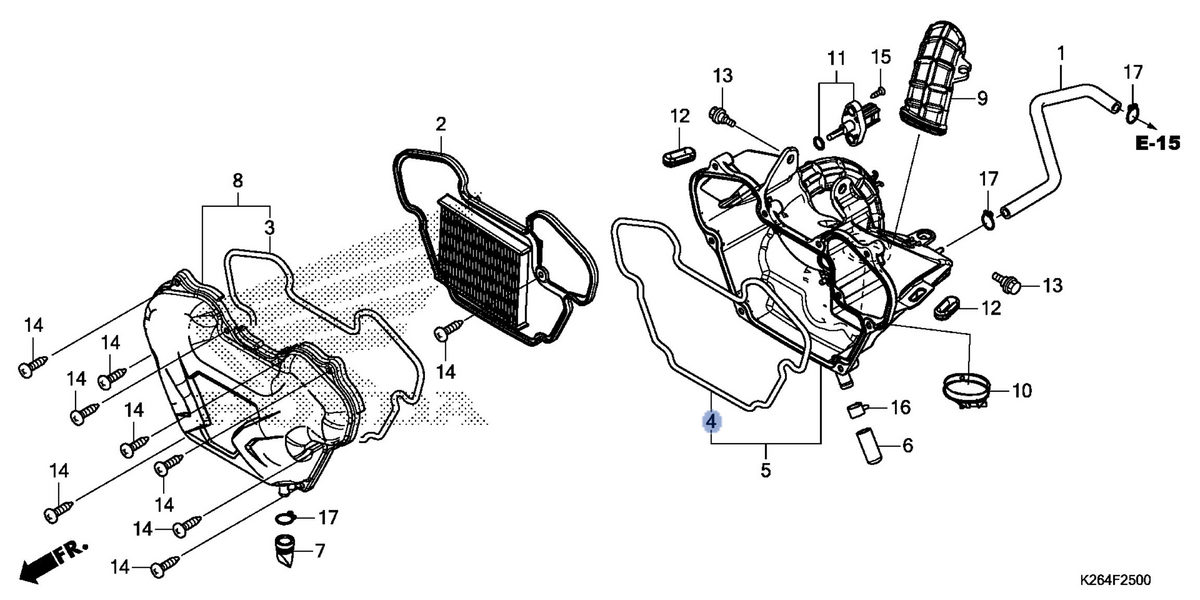 Honda OEM part 17215-K26-900