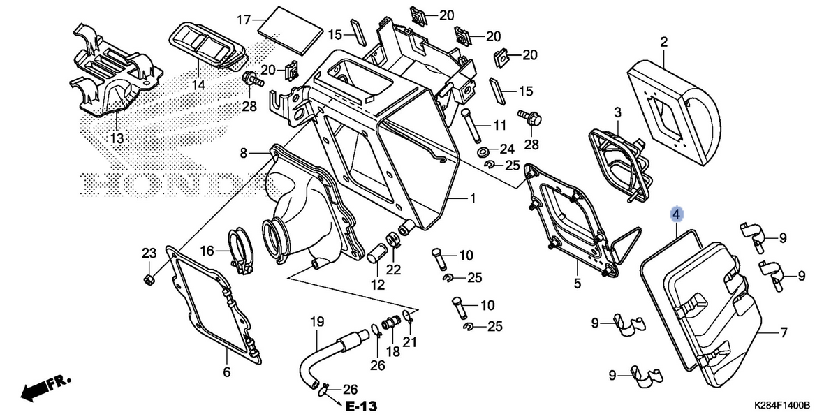 Honda OEM part 17215-K28-910