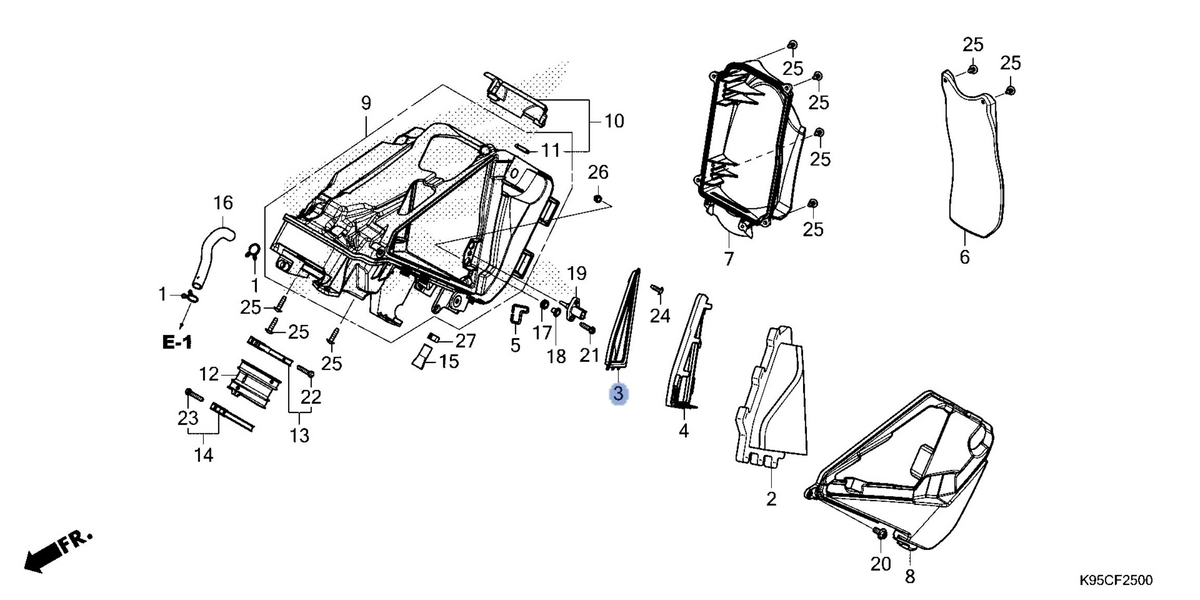 Honda OEM part 17215-K95-AG0