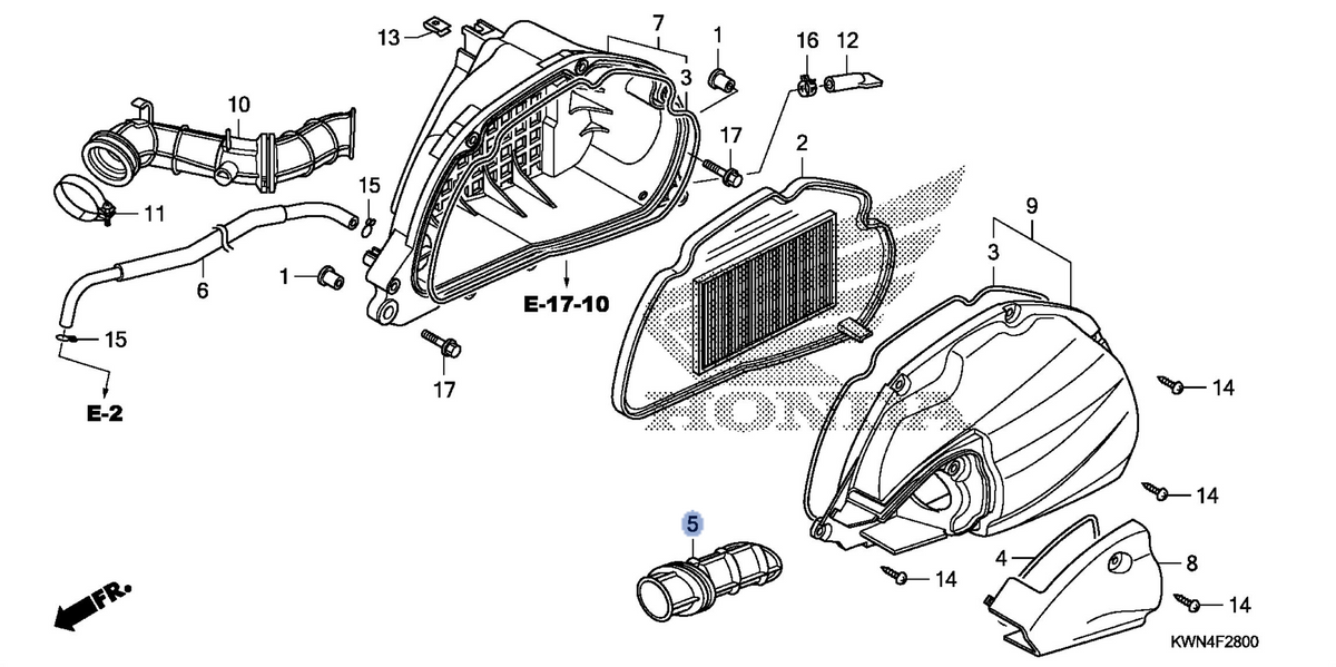 Honda OEM part 17215-KWN-900