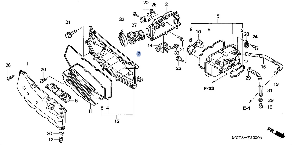 Honda OEM part 17215-MCT-010
