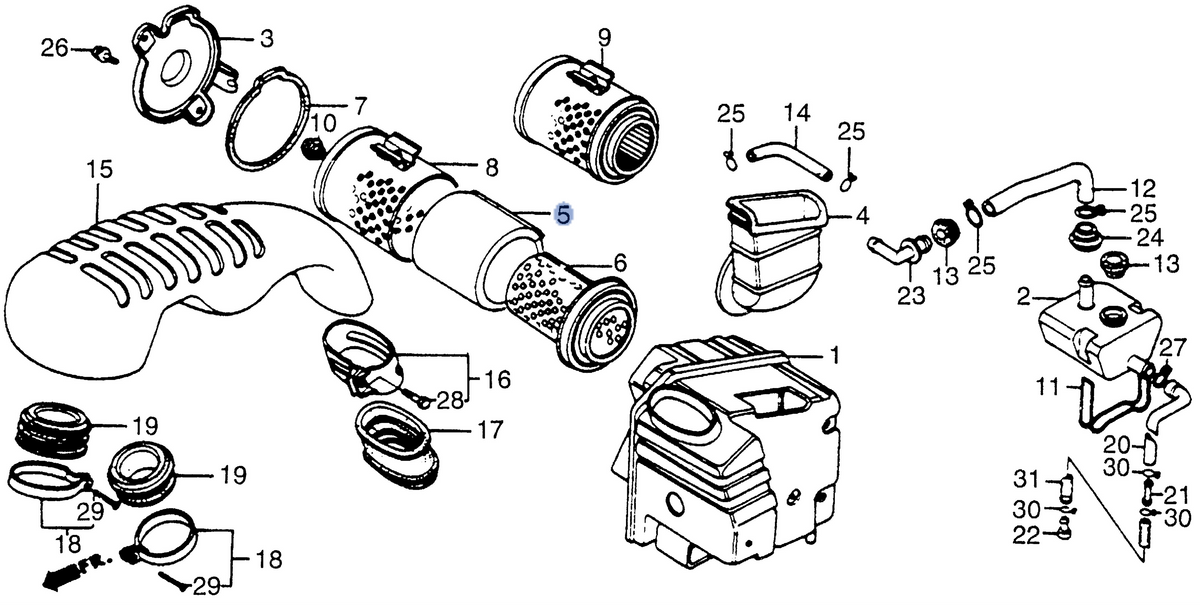 Honda OEM part 17215-ME9-770