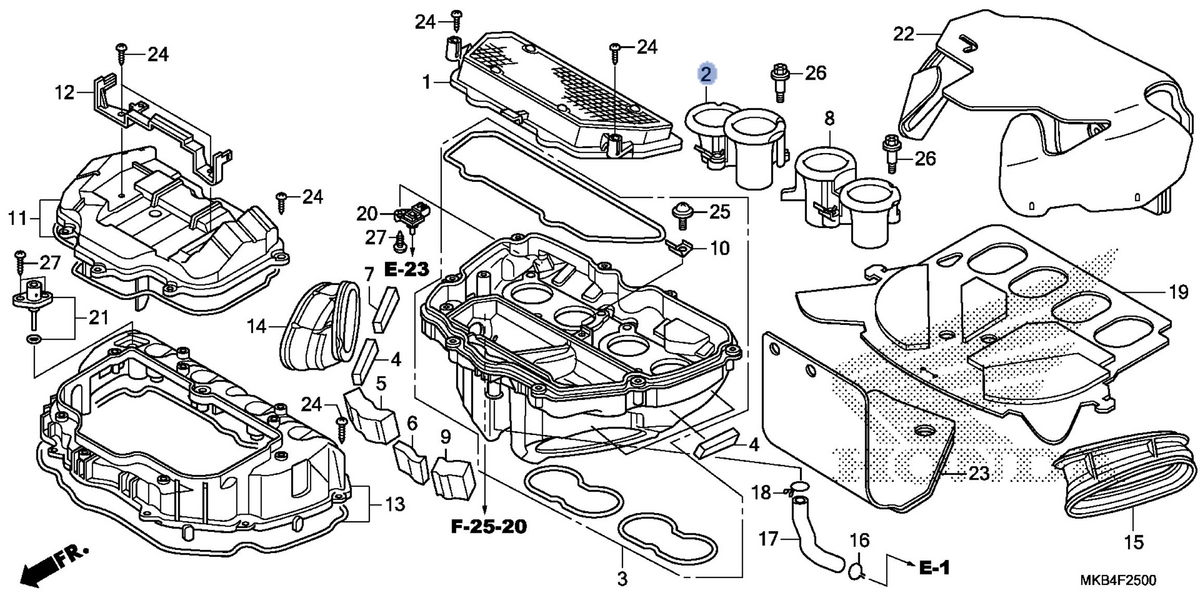 Honda OEM part 17215-MGP-A90