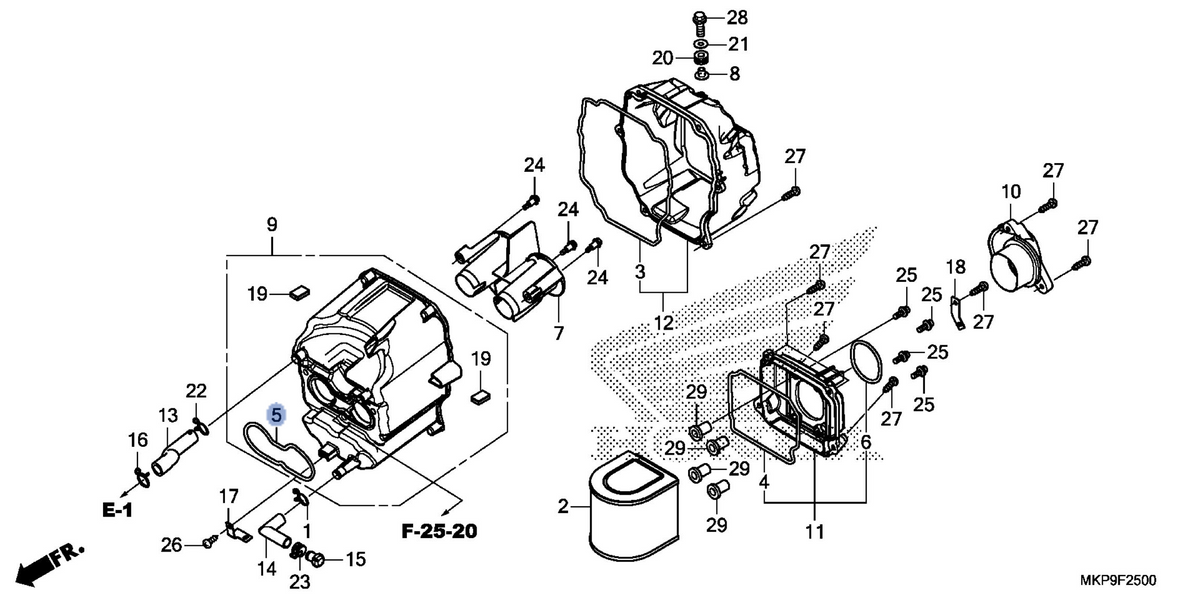 Honda OEM part 17215-MGZ-D00