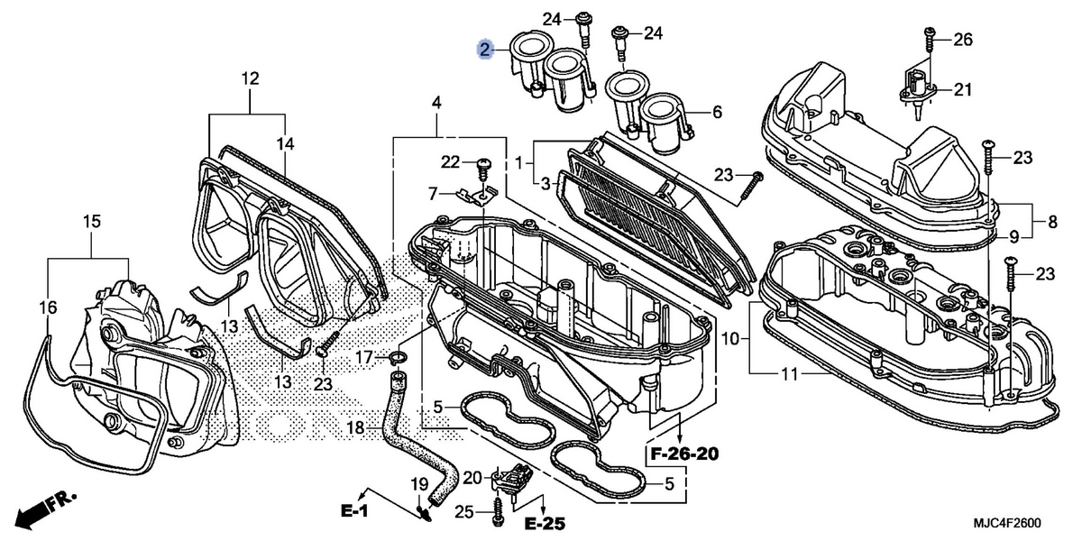 Honda OEM part 17215-MJC-A00
