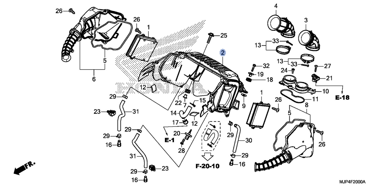 Honda OEM part 17215-MJP-G50