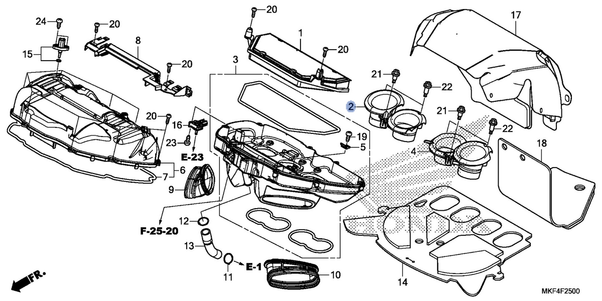 Honda OEM part 17215-MKF-A20
