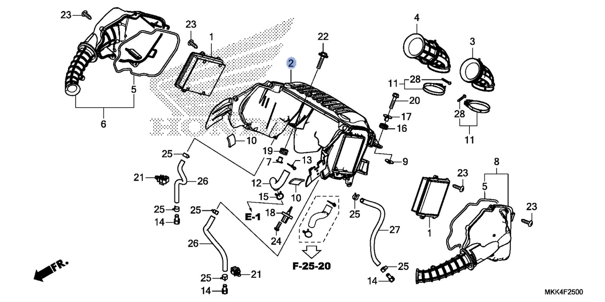 Honda OEM part 17215-MKK-D00