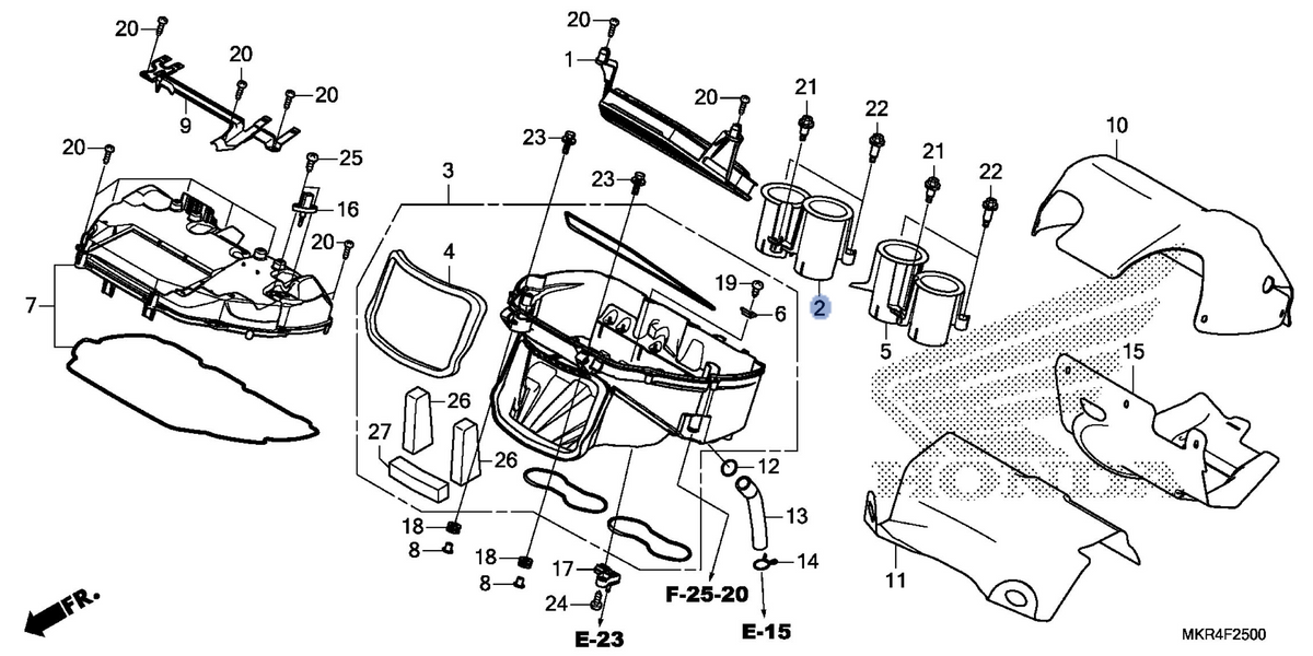 Honda OEM part 17215-MKR-A30
