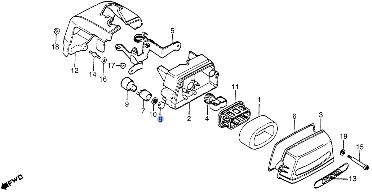 Honda OEM part 17216-187-000
