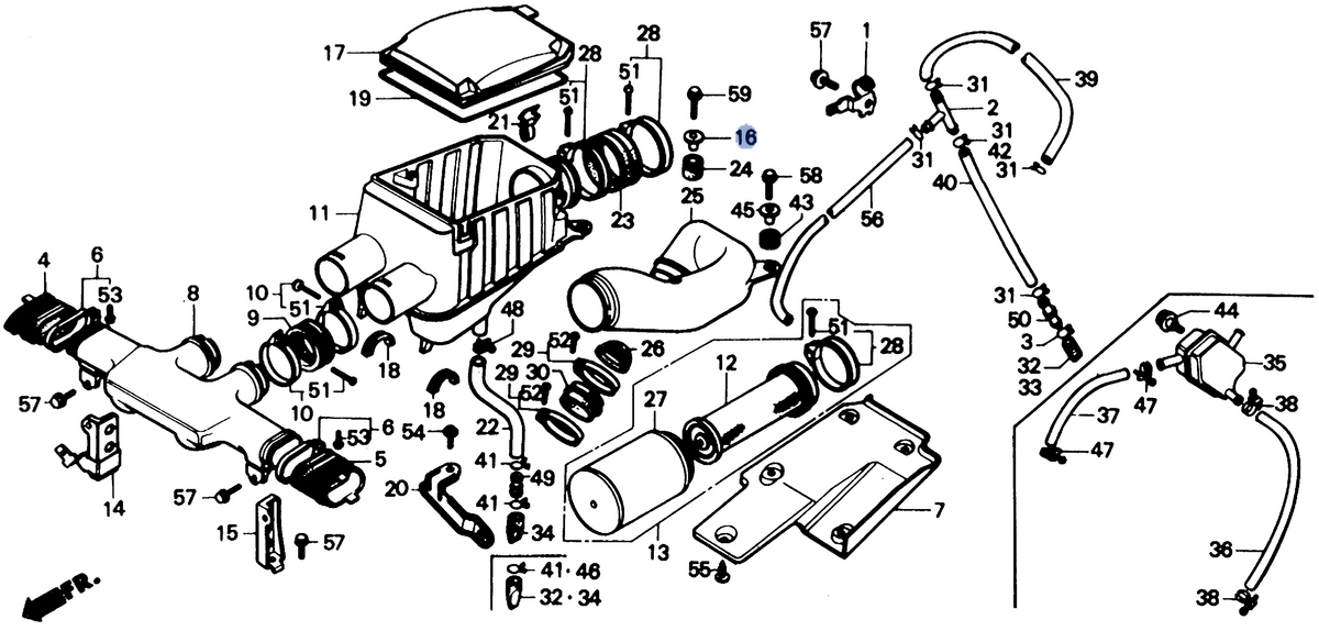 Honda OEM part 17216-HA7-670
