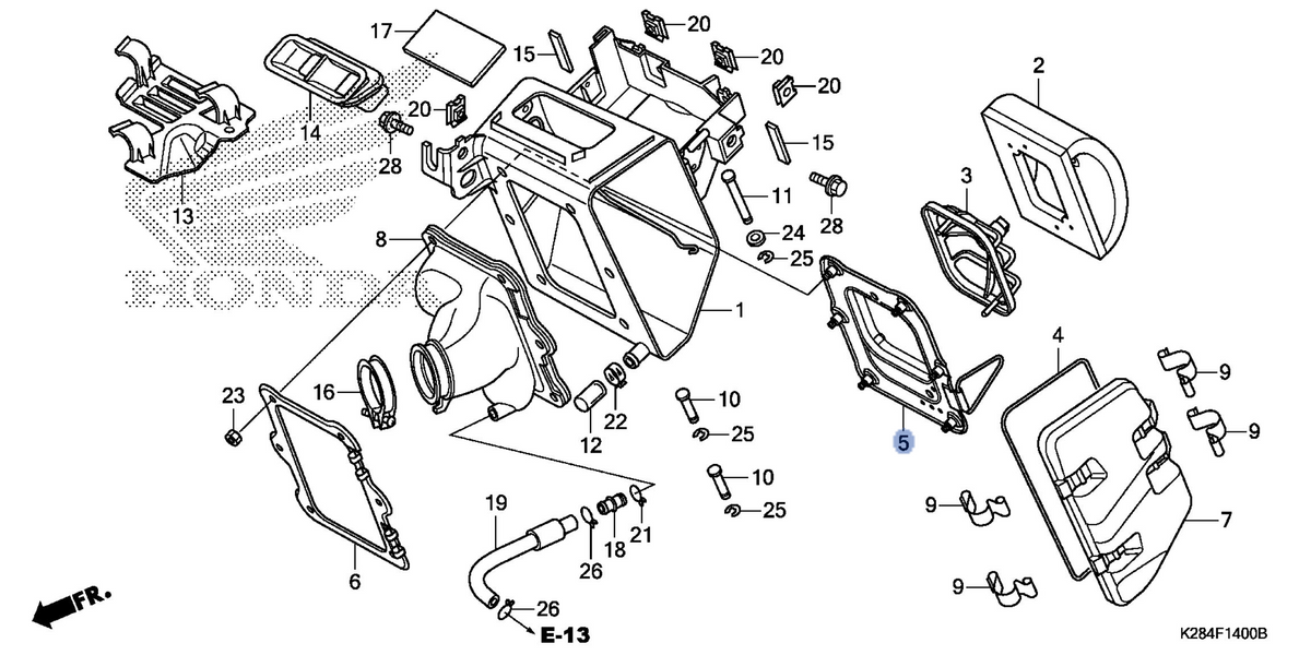 Honda OEM part 17216-K28-910