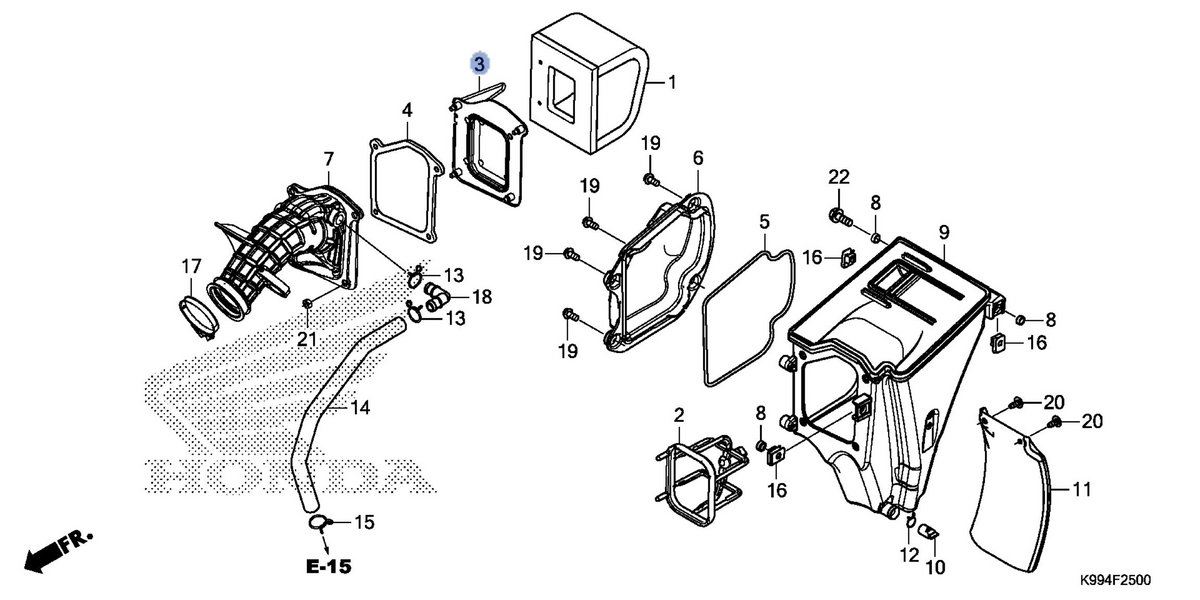 Honda OEM part 17216-K99-A01