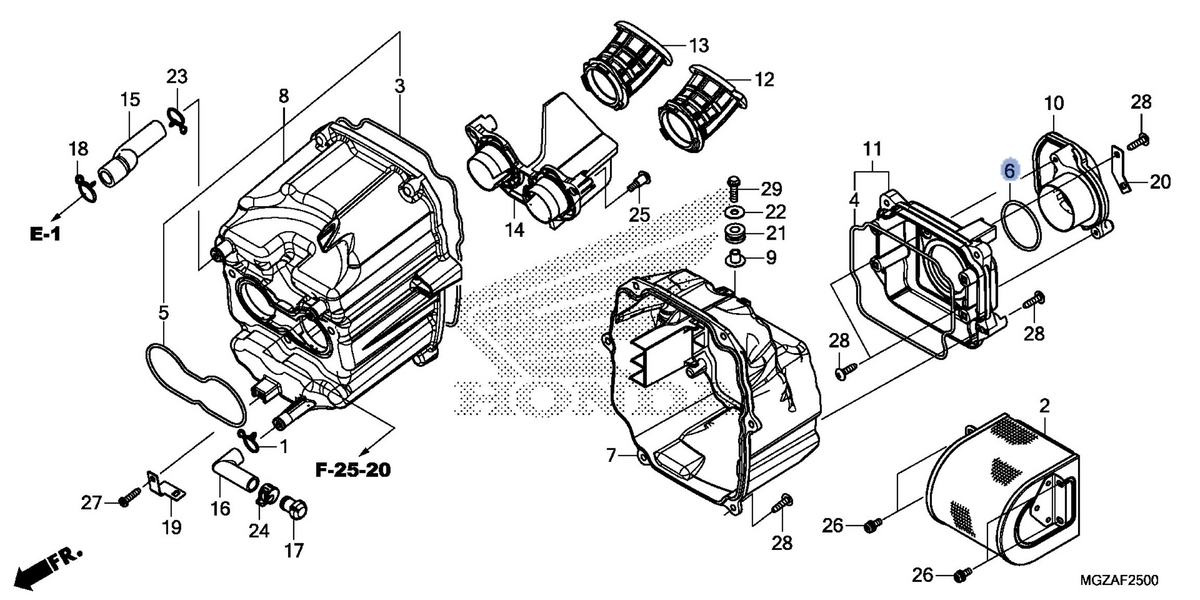 Honda OEM part 17216-MGZ-D00