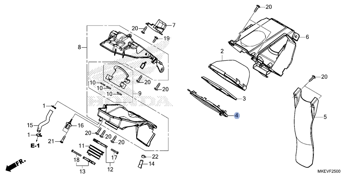 Honda OEM part 17216-MKE-B50