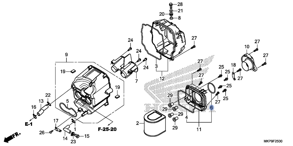 Honda OEM part 17216-MKP-J00