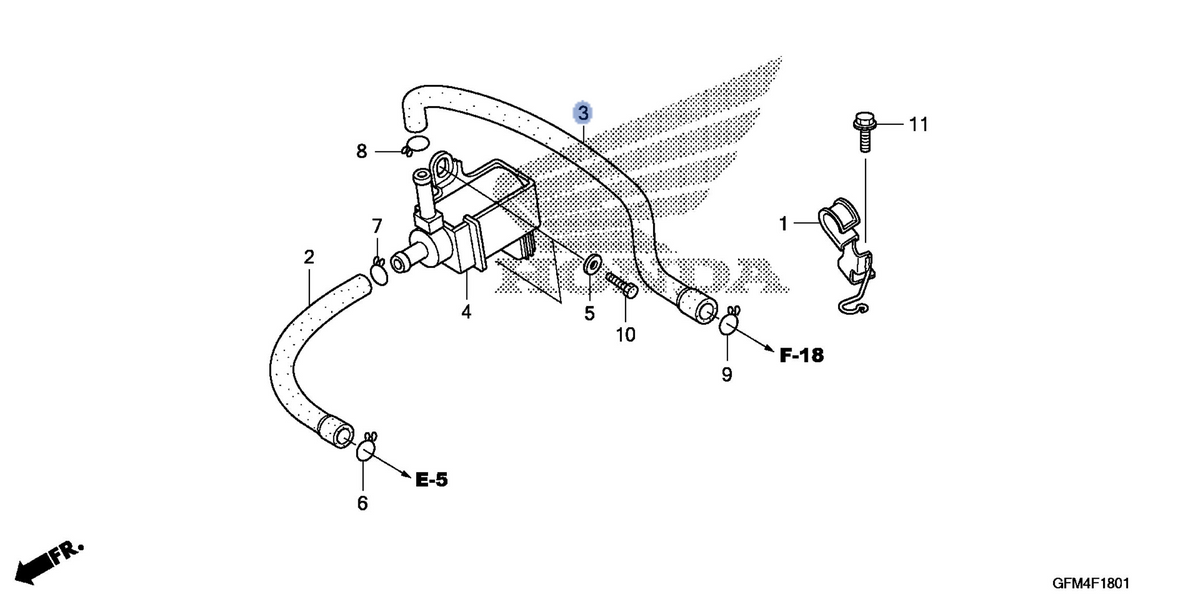 Honda OEM part 17217-GFM-900