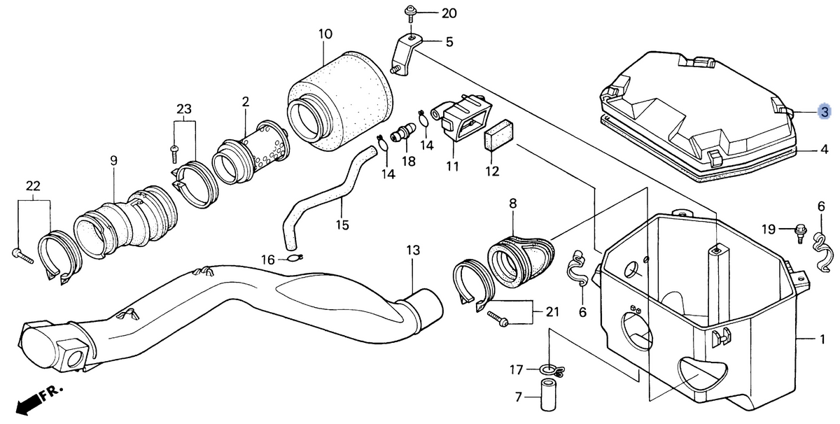 Honda OEM part 17217-HC4-000