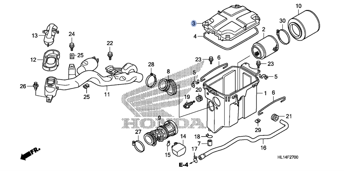 Honda OEM part 17217-HL1-A00