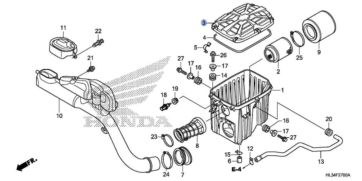 Honda OEM part 17217-HL3-A00