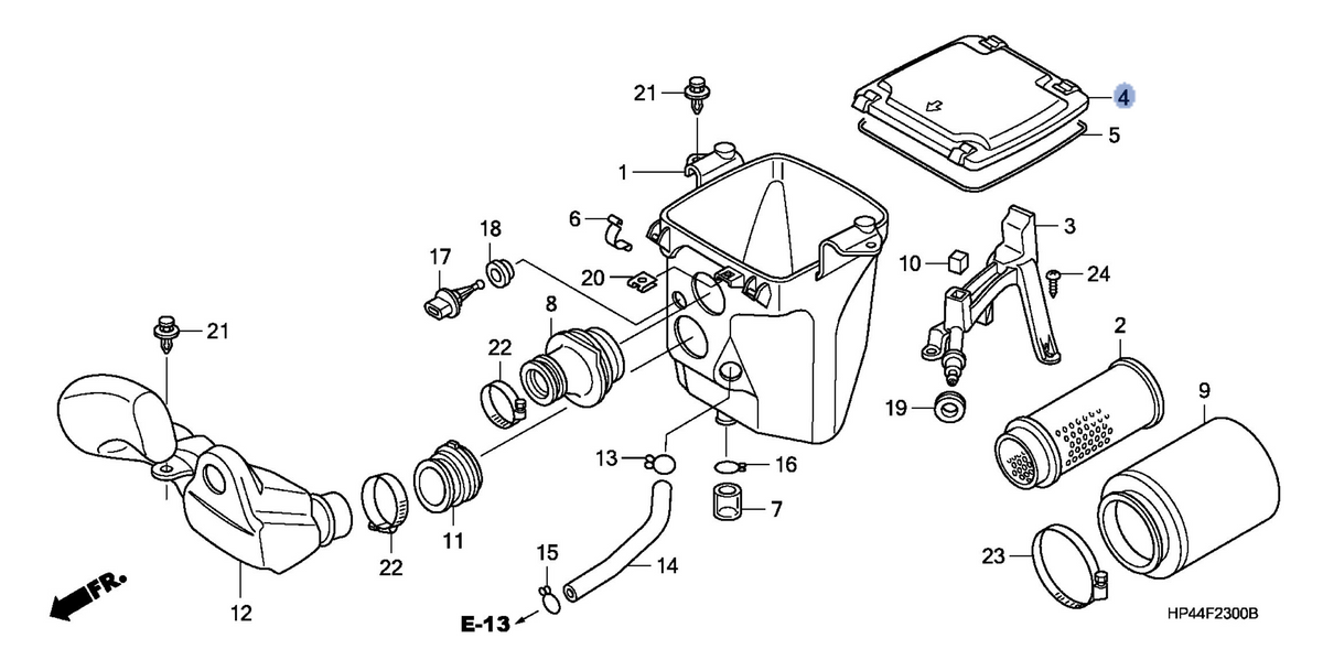 Honda OEM part 17217-HP5-600