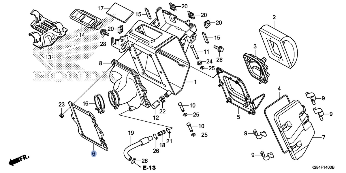 Honda OEM part 17217-K28-910
