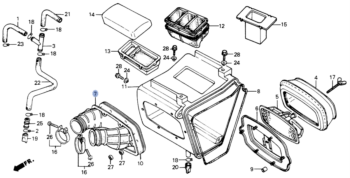 Honda OEM part 17217-KK0-000