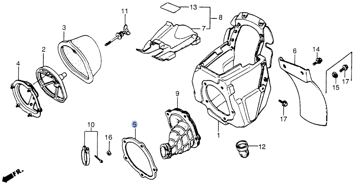 Honda OEM part 17217-KZ3-J50