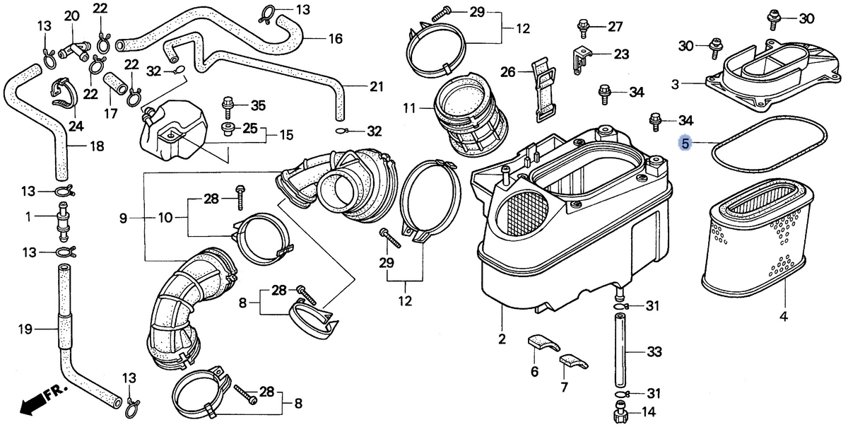 Honda OEM part 17217-MG8-300