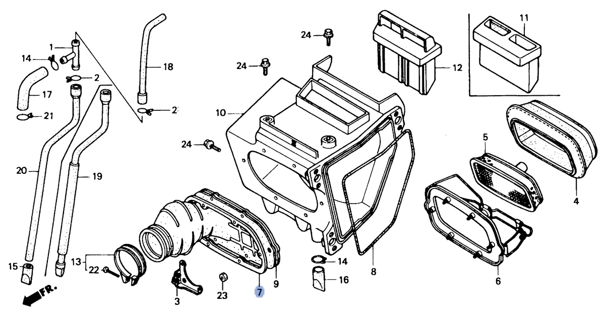 Honda OEM part 17217-MN1-670